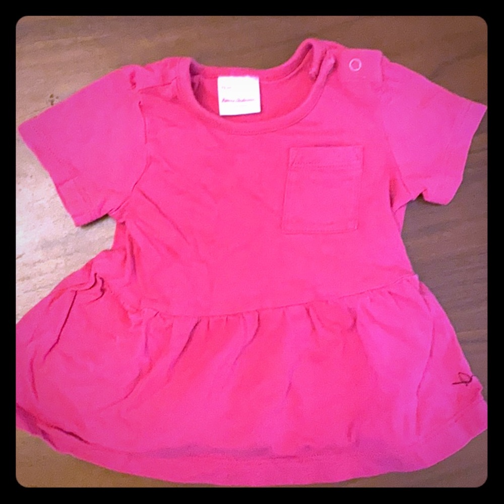 EUC hanna andersson pink top 18-24m